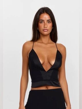 Sasha Therese RUE TOP BLACK XXS
